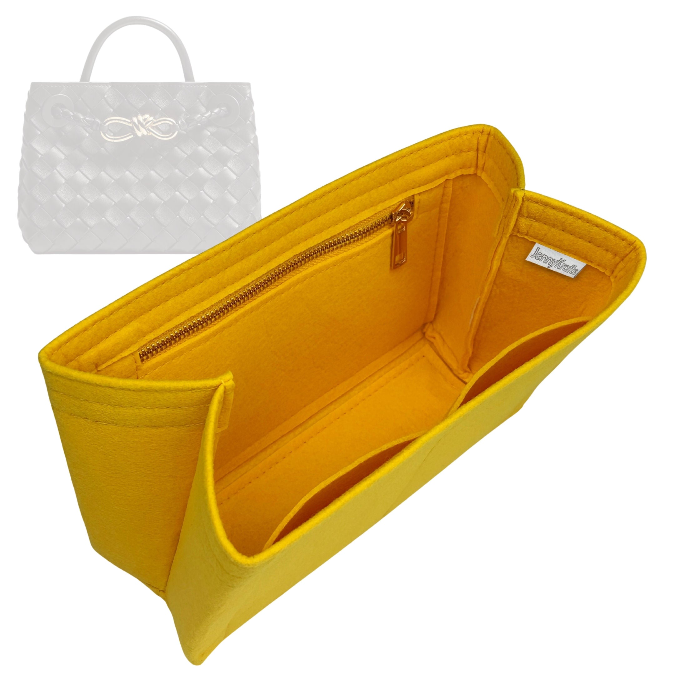 Organizer for [Mini Andiamo, Bottega Veneta] Tote Purse Bag Insert