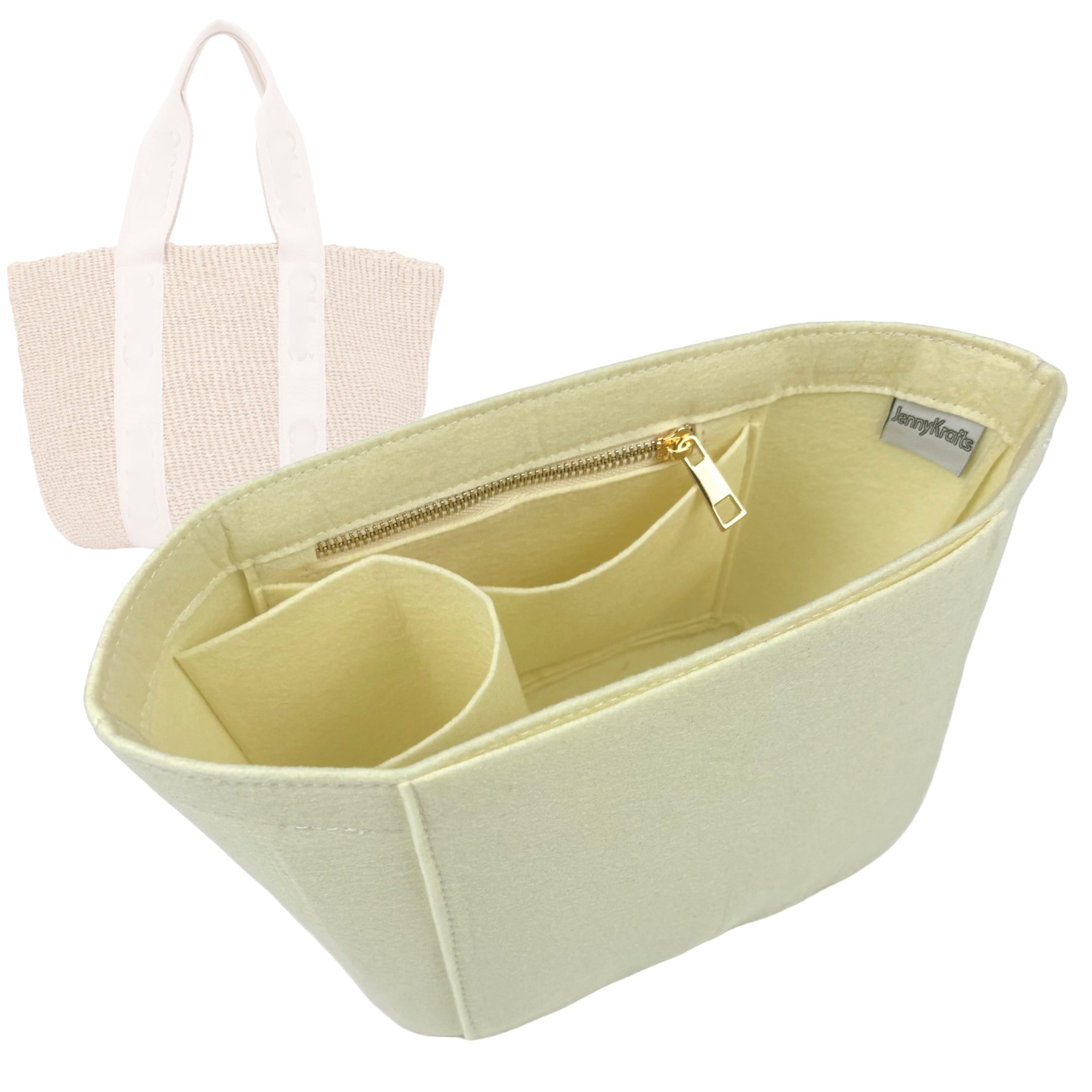 Organizer for [Large Woody Basket, Chloe] Tote Purse Bag Insert