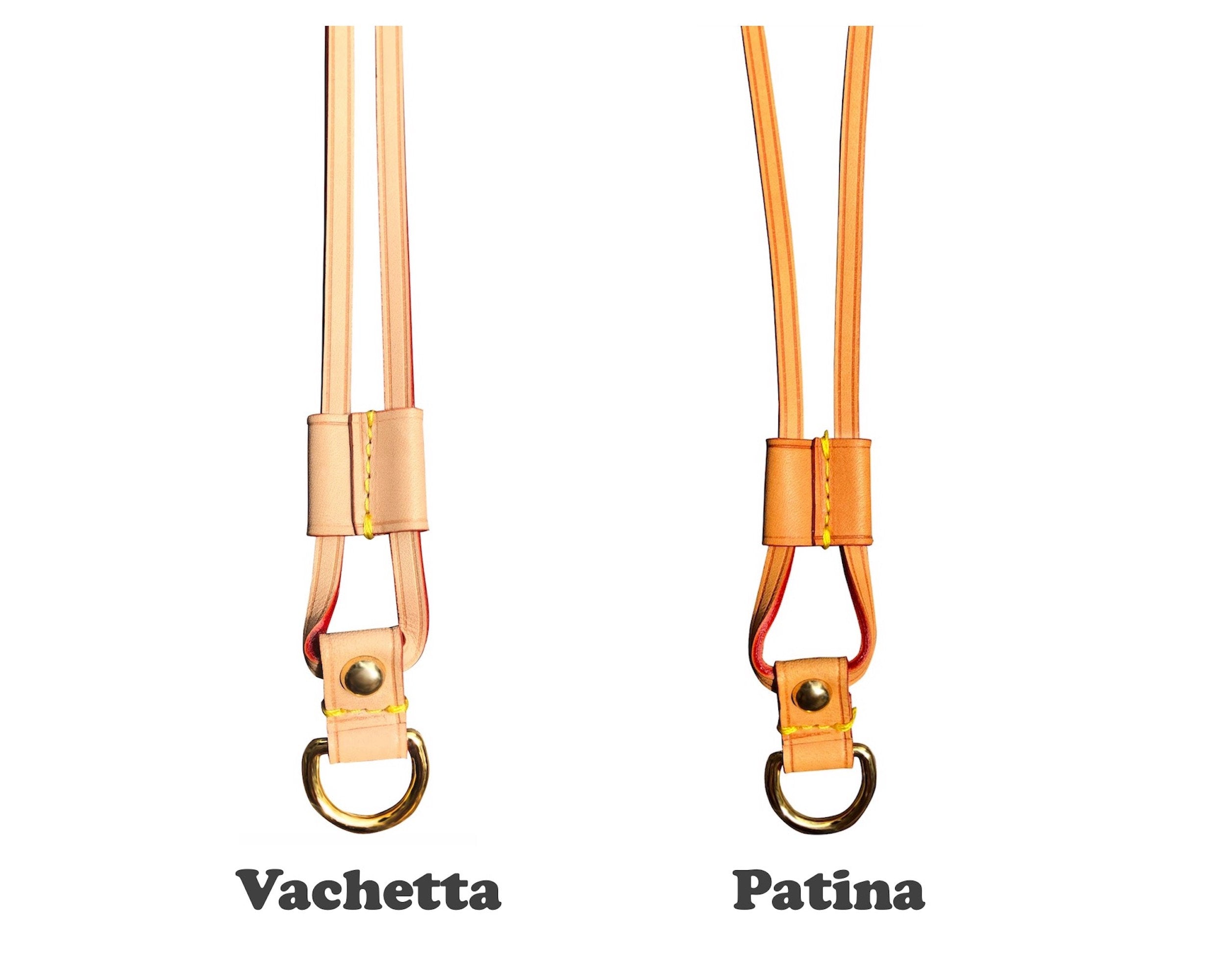 Vachetta Leather Strap for Tote Bag Drawstring and Slider 