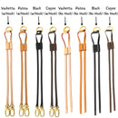 Cinch Neverfull Seiten mit goldenem Ring, goldenen Haken, Kordelzug und Schieber, echtes Vachetta Patina Leder