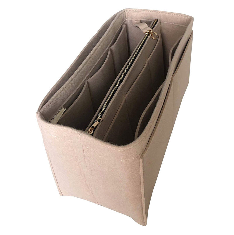 [SANGLE BUCKET Kleiner Taschen-Organizer] Filz-Geldbörseneinsatz, Liner-Schutz, individueller Tragetaschen-Organizer, Kosmetik-Make-up-Windel-Handtasche (Stil B)