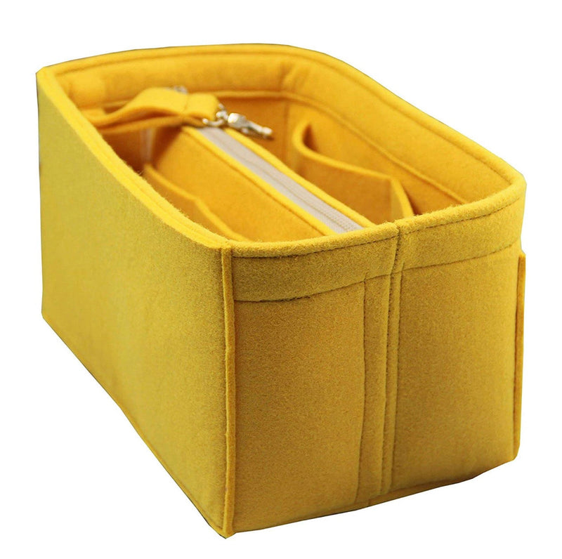 [LV-CarryAll-MM Bag Organizer] Felt Purse Insert, Liner Protector, Customized Tote Organize, Cosmetic Makeup Diaper Handbag (Style B)