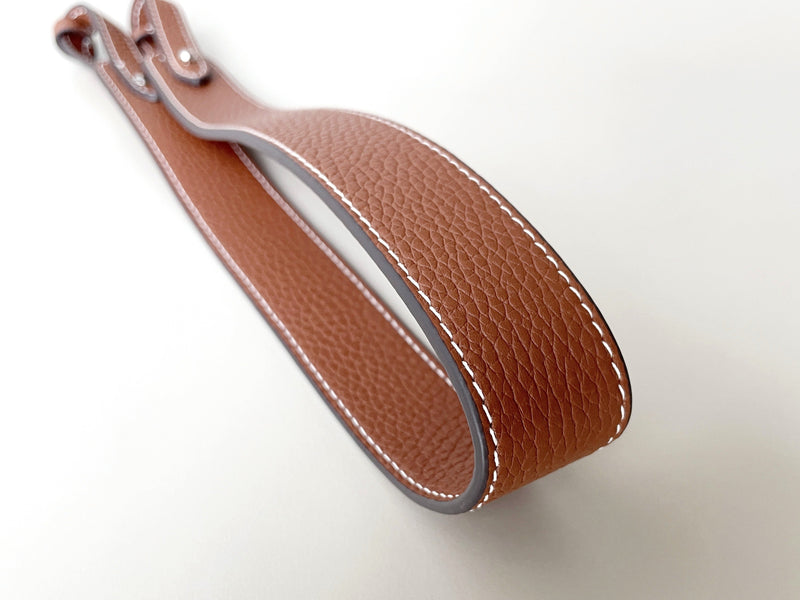 Handmade Togo Leather Shoulder Bag Strap for Picotin, Evelyne, Kelly, and More