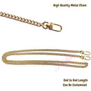 Conversion Kit for [Key Pouch M, LV] Convert to Crossbody Bag, Felt Bag Organizer Plus Golden Chain Strap Rings (Copy)