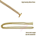 Conversion Kit for [Rosalie Coin Purse, LV] Convert to Crossbody Bag, Felt Bag Organizer Plus Golden Chain Strap Rings
