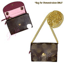 Conversion Kit for [Rosalie Coin Purse, LV] Convert to Crossbody Bag, Felt Bag Organizer Plus Golden Chain Strap Rings