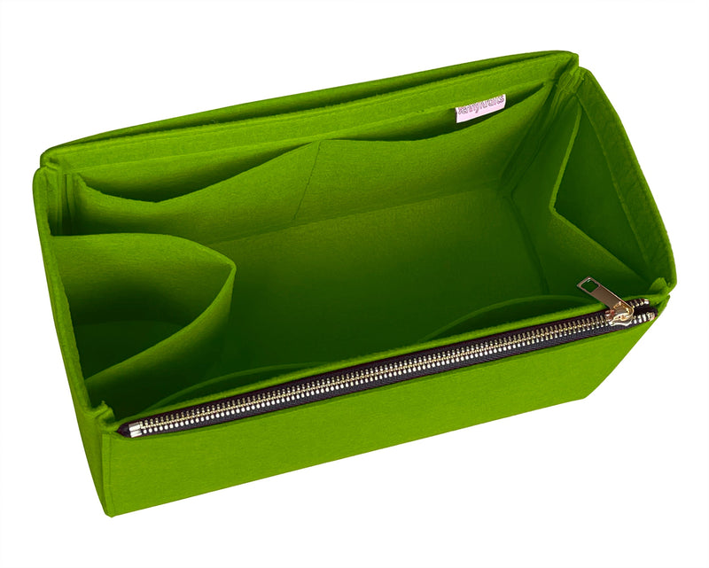 [Fit 15 Inch Laptop Bag Organizer] Felt Purse Insert, Liner Protector, Customized Tote Organize, Cosmetic Makeup Diaper Handbag (Style D-1)
