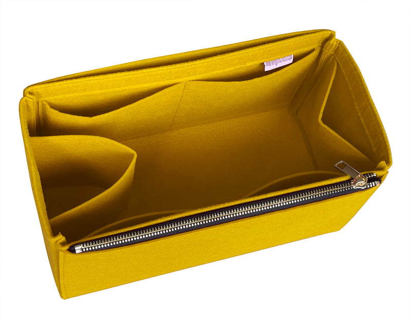 [Hermes] HAC 32 Bag Organizer] Felt Purse Insert, Liner Protector, Customized Tote Organize, Cosmetic Makeup Diaper Handbag (Style D-1)