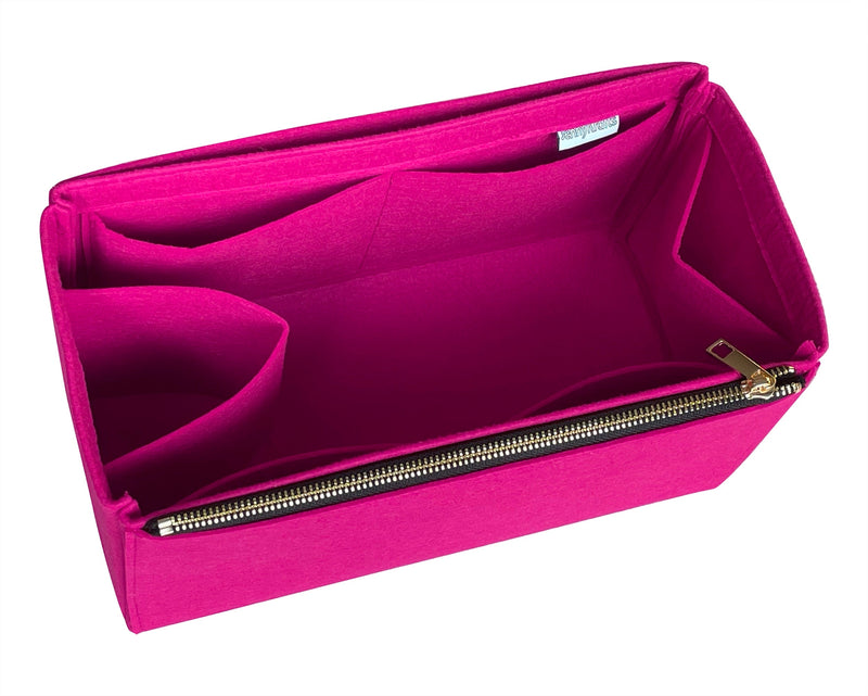 [Hermes] HAC 45 Bag Organizer] Felt Purse Insert, Liner Protector, Customized Tote Organize, Cosmetic Makeup Diaper Handbag (Style D-1)