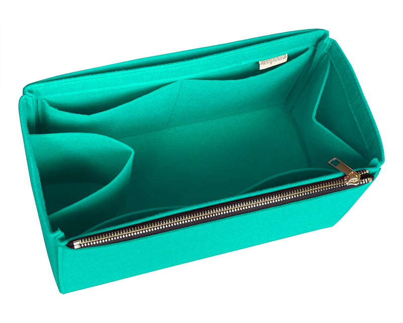 [Hermes] HAC 60 Bag Organizer] Felt Purse Insert, Liner Protector, Customized Tote Organize, Cosmetic Makeup Diaper Handbag (Style D-1)