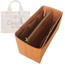 Organizer for [Cargo Tote 26cm, Coach] Tote Purse Bag Insert Organiser Liner Shaper (Felt, with Detachable Zip Pouch)