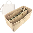 Organizer for [Carry Tote 40cm, Chloe] Tote Purse Bag Insert Organiser Liner Shaper (Felt, with Detachable Zip Pouch)