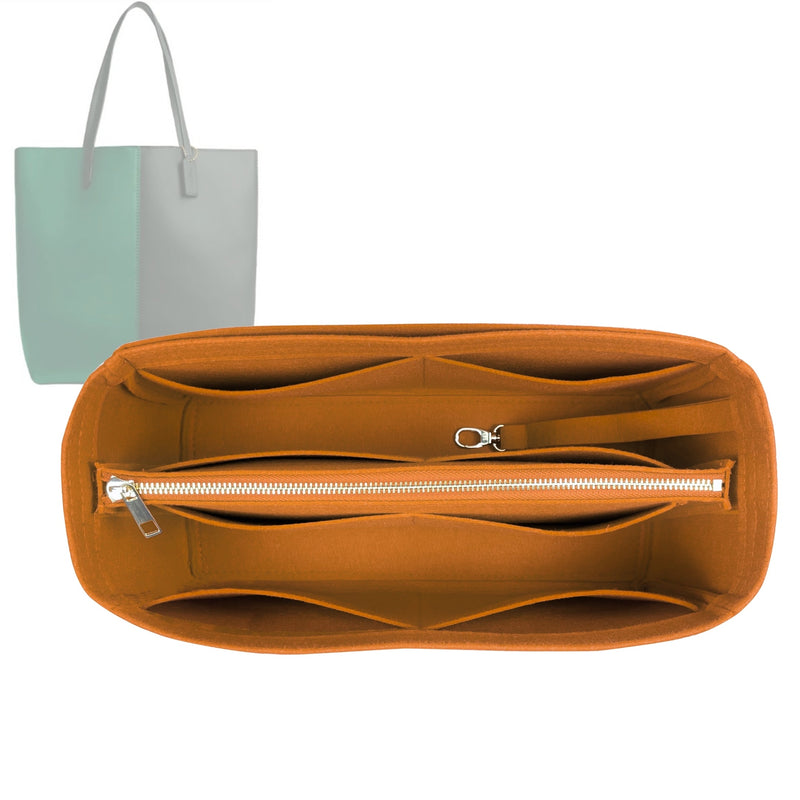 Organizer for [Nomad Colorblock Tote Handbag, Coach] Tote Purse Bag Insert Organiser Liner Shaper (Felt, with Detachable Zip Pouch)