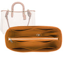 Organizer for [Reese Tote 28, Coach] Tote Purse Bag Insert Organiser Liner Shaper (Felt, with Detachable Zip Pouch)