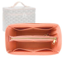 Organizer for [Muse Vanity Case, Goyard] Tote Purse Bag Insert Organiser Liner Shaper (Felt, with Detachable Zip Pouch)