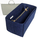 Organizer for [Le Pliage Green L Travel Bag, Longchamp] Tote Purse Bag Insert Organiser Liner Shaper (Felt, with Detachable Zip Pouch)