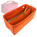 Organizer for [Bride-a-Brac case Large, Hermes] Tote Purse Bag Insert Organiser Liner Shaper (Felt, with Detachable Zip Pouch)