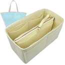 Organizer for [Belharra Bag, Goyard] Tote Purse Bag Insert Organiser Liner Shaper (Felt, with Detachable Zip Pouch)