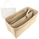 Organizer for [Tyler Tote, Jon Hart] Tote Purse Bag Insert Organiser Liner Shaper (Felt, with Detachable Zip Pouch)