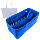Organizer for [Manila All Purpose Large Carryall Leather Tote Bag, Silver and Riley] Tote Purse Bag Insert Organiser Liner Shaper (Felt, with Detachable Zip Pouch)