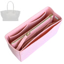 Organizer for [Marlo 12 Bag in Leather, The Row] Tote Purse Bag Insert Organiser Liner Shaper (Felt, with Detachable Zip Pouch)