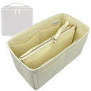 Organizer for [SQUARE VANITY CASE, Celine] Tote Purse Bag Insert Organiser Liner Shaper (Felt, with Detachable Zip Pouch)