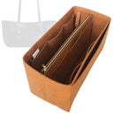 Organizer for [Woven Leather Swing Tote, Coach] Tote Purse Bag Insert Organiser Liner Shaper (Felt, with Detachable Zip Pouch)
