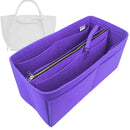 Organizer for [Small Big Bag with long strap, Celine] Tote Purse Bag Insert Organiser Liner Shaper (Felt, with Detachable Zip Pouch)
