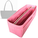 Organizer for [East West Easy Tote, Cuyana] Tote Purse Bag Insert Organiser Liner Shaper (Felt, with Detachable Zip Pouch)