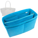 Organizer for [Marlo 17 Bag in Leather, The Row] Tote Purse Bag Insert Organiser Liner Shaper (Felt, with Detachable Zip Pouch)
