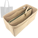 Organizer for [BROADWAY TOTE BAG, Coach] Tote Purse Bag Insert Organiser Liner Shaper (Felt, with Detachable Zip Pouch)