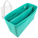Organizer for [Medium 5 Pocket Open Top Canvas Tote Bag, Lands End] Tote Purse Bag Insert Organiser Liner Shaper (Felt, with Detachable Zip Pouch)