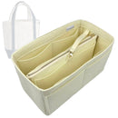 Organizer for [Extra Large 5 Pocket Open Top Canvas Tote Bag, Lands End] Tote Purse Bag Insert Organiser Liner Shaper (Felt, with Detachable Zip Pouch)