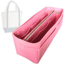 Organizer for [Small 3 Pocket Open Top Canvas Tote Bag, Lands End] Tote Purse Bag Insert Organiser Liner Shaper (Felt, with Detachable Zip Pouch)