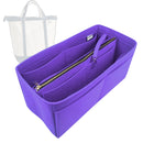 Organizer for [Medium 5 Pocket Zip Top Canvas Tote Bag, Lands End] Tote Purse Bag Insert Organiser Liner Shaper (Felt, with Detachable Zip Pouch)