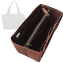 Organizer for [System Tote 16-inch, Cuyana] Tote Purse Bag Insert Organiser Liner Shaper (Felt, with Detachable Zip Pouch)