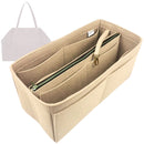 Organizer for [Folded tote bag Medium, Ferragamo] Tote Purse Bag Insert Organiser Liner Shaper (Felt, with Detachable Zip Pouch)