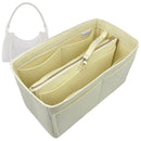 Organizer for [Express PM, LV] Tote Purse Bag Insert Organiser Liner Shaper (Felt, with Detachable Zip Pouch)
