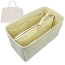 Organizer for [The Hudson, DeMellier] Tote Purse Bag Insert Organiser Liner Shaper (Felt, with Detachable Zip Pouch)
