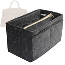 Organizer for [The Small Hudson, DeMellier] Tote Purse Bag Insert Organiser Liner Shaper (Felt, with Detachable Zip Pouch)