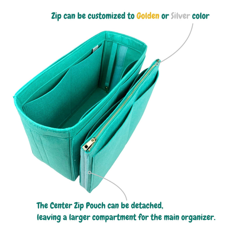 Organizer for [Lindy 30, Hermes] Bag Insert (Felt, with Detachable Zip Pouch)