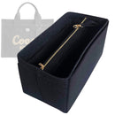Organizer for [Cargo Tote 34cm, Coach] Tote Purse Bag Insert Organiser Liner Shaper (Felt, with Detachable Zip Pouch)