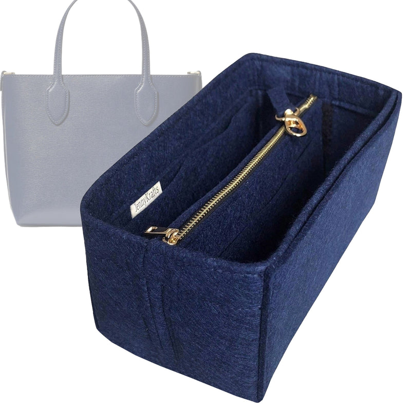 Organizer for [Bleecker Large Zip-top Tote, Kate Spade] Tote Purse Bag Insert Liner Shaper (Felt, B)