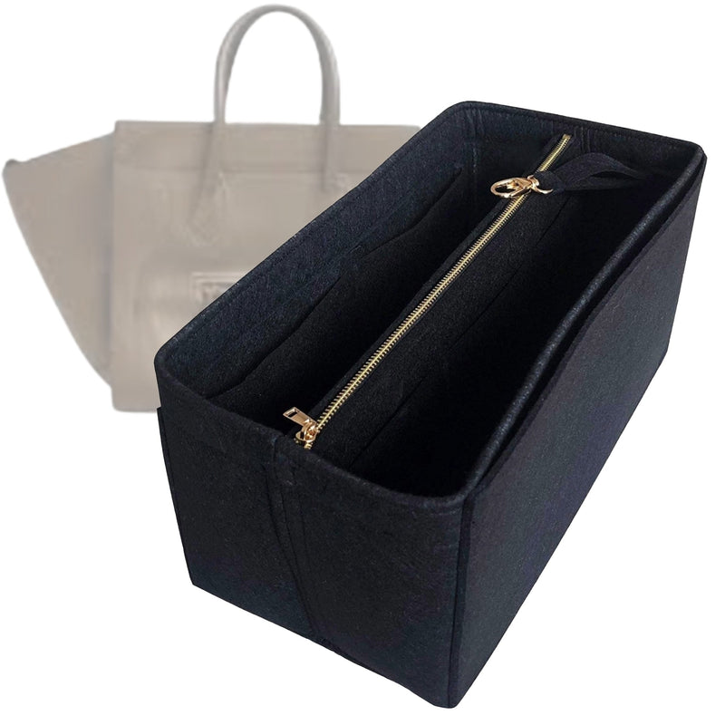 Organizer for [Medium Phantom, Celine] Tote Purse Bag Insert Liner Shaper (Felt, with Detachable Zip Pouch)