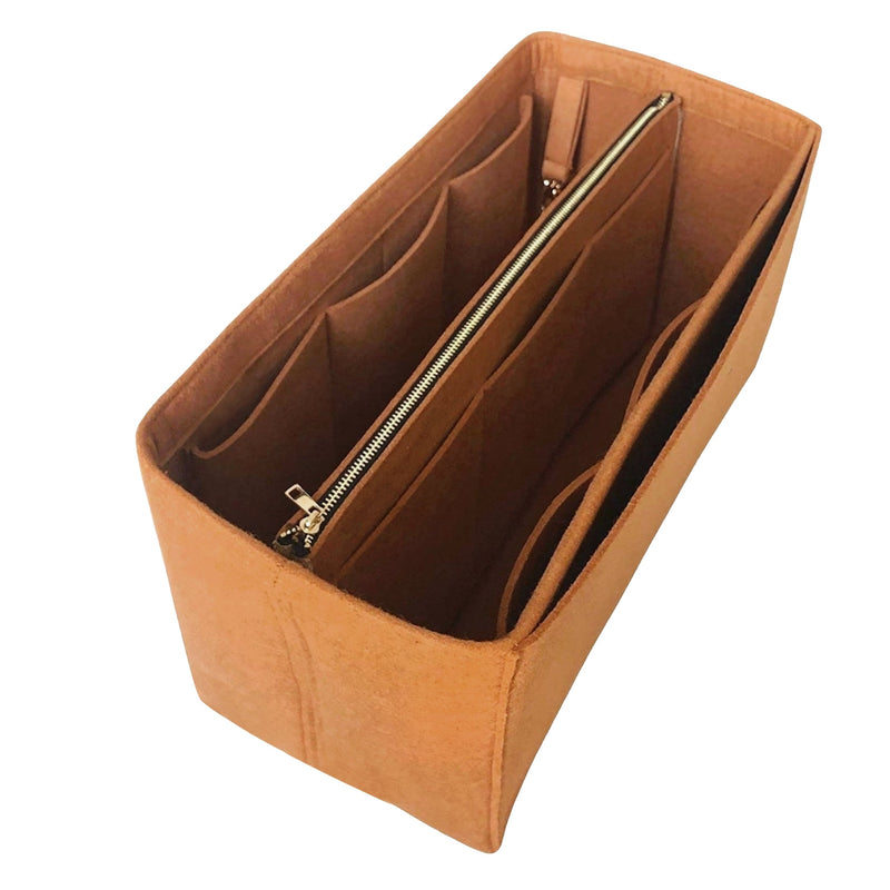 Organizer for [Willow Small, Mulberry] Bag Insert (Felt, with Detachable Zip Pouch)