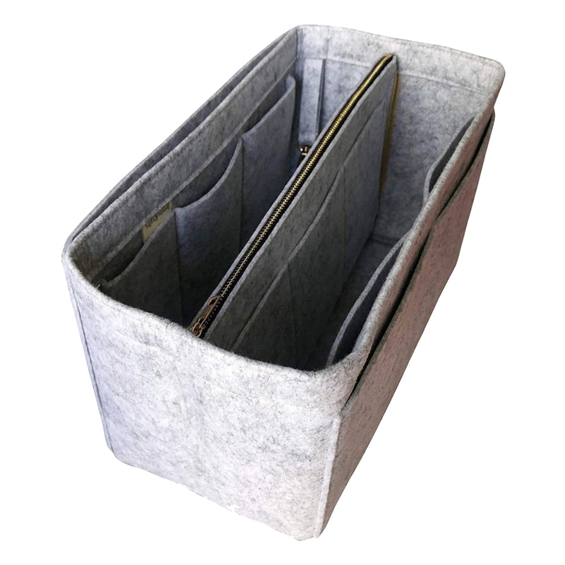 Organizer for [Animal print hair-on leather maxi tote bag, Massimo Dutti] Bag Insert (Felt, with Detachable Zip Pouch)