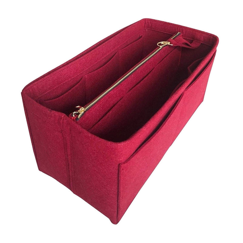 Organizer for [Del Rey Small, Mulberry] Bag Insert (Felt, with Detachable Zip Pouch)