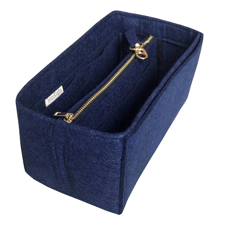 Organizer for [Medium Train Case, Leatherology] Bag Insert (Felt, with Detachable Zip Pouch)