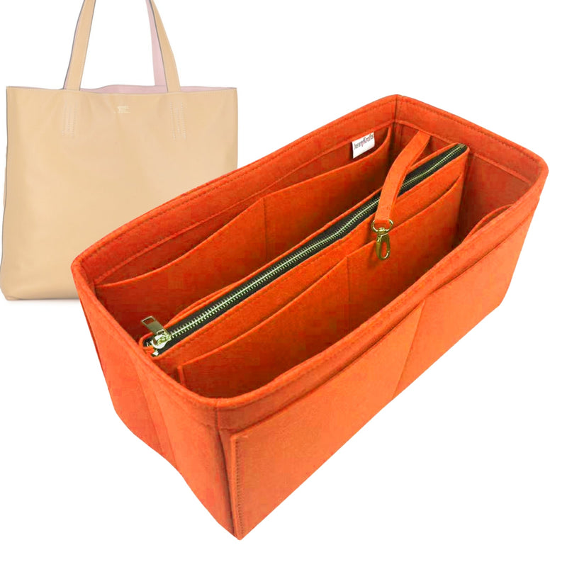 Organizer for [Double Sens 45, Hermes] Tote Purse Bag Insert Liner Shaper (Felt, B)