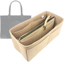 Organizer for [Ella Tote, Tory Burch] Tote Purse Bag Insert Liner Shaper (Felt, with Detachable Zip Pouch)